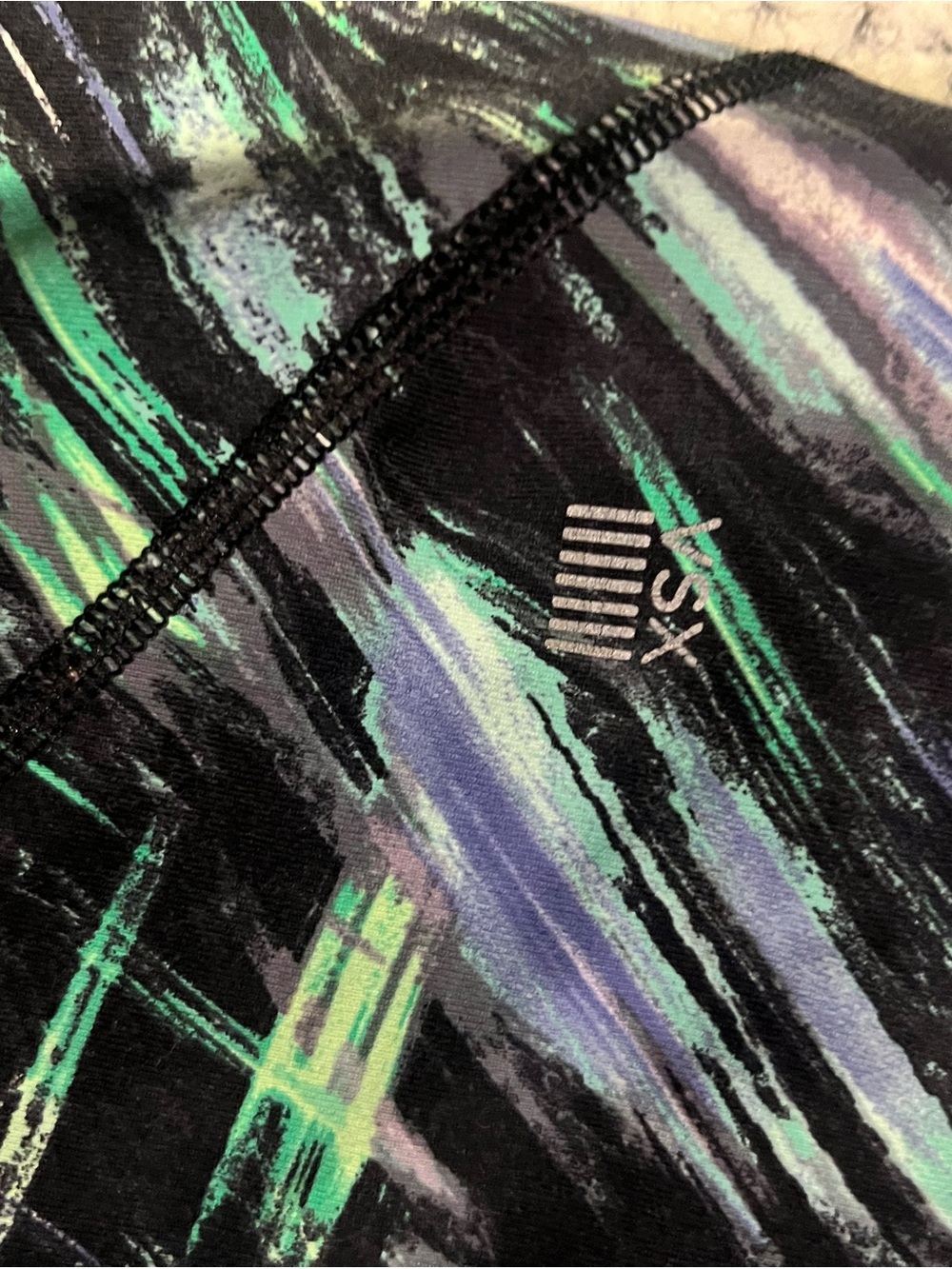 VSX women’s Black Abstract Print Leggings